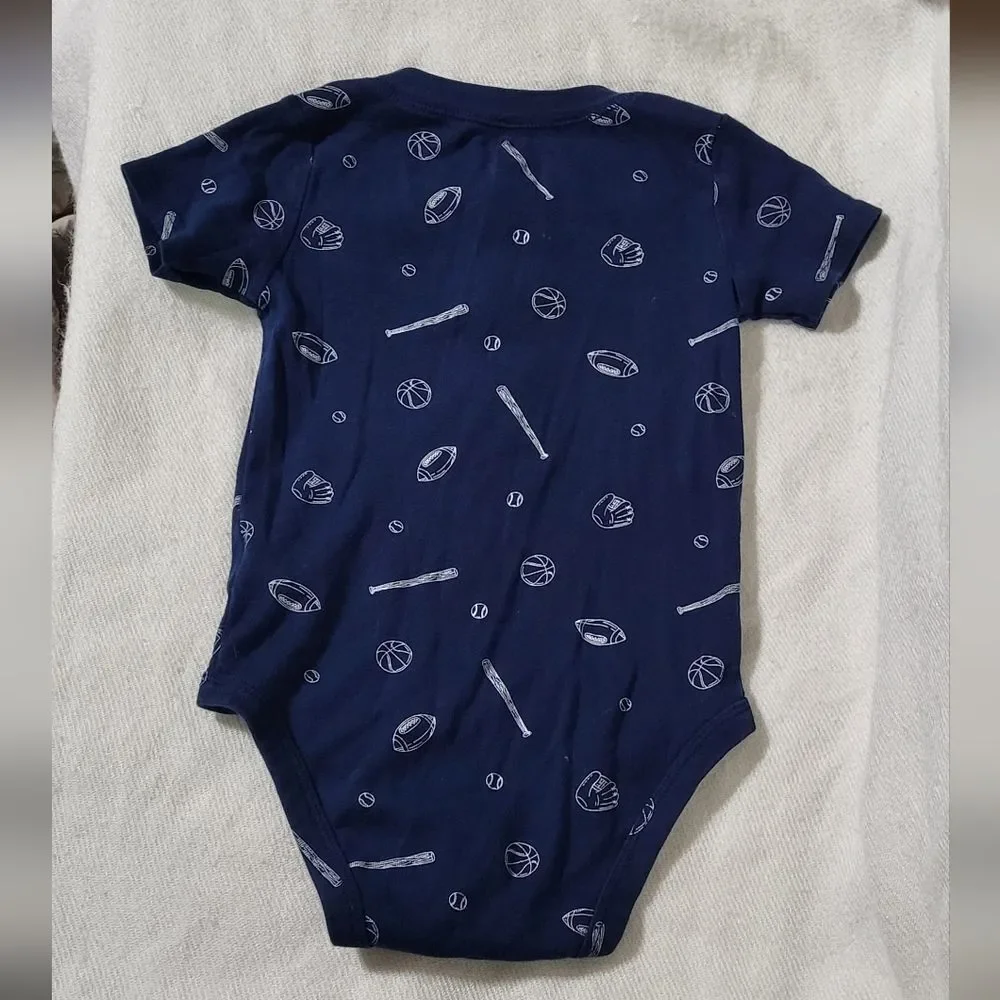 Carter's Baby Boys 2pc Sport Themed Bodysuits Bundle Size 24M